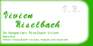 vivien miselbach business card